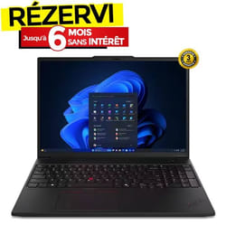 PC Portable LENOVO ThinkPad P16s Gen 3 Ultra 7 155H 16G 512Go SSD - Noir