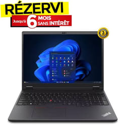 PC Portable LENOVO ThinkPad P16v Gen 2 Ultra 7 155H 32G 1To SSD - Noir