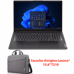 Ecran :15,6" FHD (1 920 x 1 080) TN 250 nits, antireflet - Processeur : Intel Core i3-1215U (3.3 GHz up to 4,40 GHz Turbo max ...