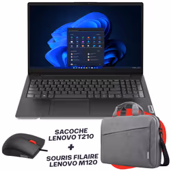 Écran 15.6" Full HD (1920 x 1080), antireflet - Processeur Intel Core i3-1215U 12e génération, (jusqu’à 4.4 GHz, 10 Mo de mém ...