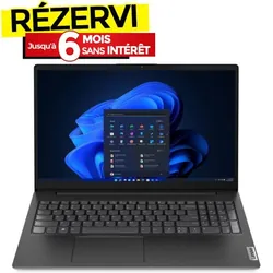 PC Portable LENOVO V15 G4 IRU i3 13ème Gén 8G 512G SSD - Noir