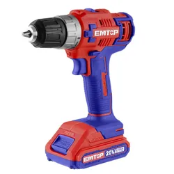Perceuse Visseuse Sans Fil Emtop ECDL6200118 20V Bleu & Rouge