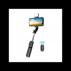 Perche à selfie avec trépied et éclairage d'appoint WIWU WI-S002 / Noir