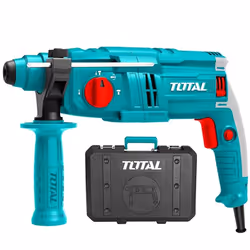 Perforateur TOTAL TH306236 - Puissance : 650 W - Tension : 220-240V ~ 50/60Hz - Capacité de perçage maximale : 10mm en acier, ...