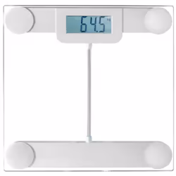 Pèse Personne Electronique DomoClip DOM253 - Finition en Verre - Portée de 6 kg à 180 kg - Mise en veille automatique - Indic ...