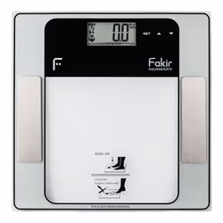 Pèse Personne FAKIR Hercules - Alimentation: Pile - Capacité maximale: 150 kg - Sensibilité de 100gr - Enregistrement en mém ...