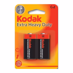 2 x Piles KODAK EXtra Heavy Duty au Carbone-Zinc - Format de Pile: C - Tension: 1.5 V - Batteries idéales à utiliser pour Gra ...