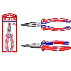 Pince a Long Nez Emtop EPLRL0611 6"/160mm Rouge