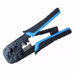 Pince Réseau RJ45 avec crucelle Multifonctions - Pour sertissage de 6P + 8P, avec cliquet