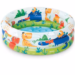 Piscine Dinosaures Intex 57106NP - Forme : Ovale - Matière structure : PVC - Dimensions : 61 x 22  cm - Capacité : 28 litres  ...
