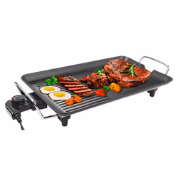 Plancha électrique DECAKILA - Puissance : 1360W - Taille de plaque : L480×W270mm - Température de la plaque de cuisson : ther ...