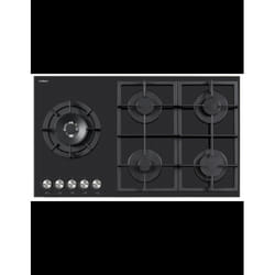 Plaque à gaz PREMIUM 5 feux 90 cm avec sécurité - Noir