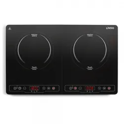 Livoo DOC236 plaque Noir Comptoir 58 cm Plaque avec zone à induction 2 zone(s)