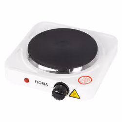Plaque chauffante FLORIA - Nombre de feux : 1 feux Électrique - Puissance : 1000 W - Thermostat réglable - Diamètre : 150mm - ...
