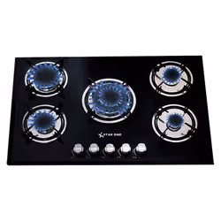 Plaque de Cuisson à Gaz 5 feux Verre STAR ONE ST-G801
