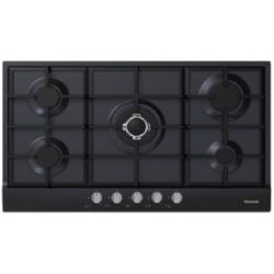 Plaque De Cuisson à Gaz Focus 5 Feux Noir 86Cm