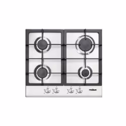 Plaque de Cuisson au Gaz Élégante 60cm 4 Feux Inox Premium