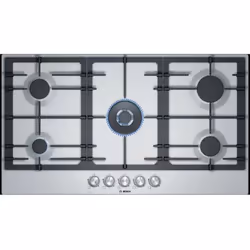 Plaque De Cuisson Bosch PCQ9B5O90M - Nombre de feux : 5 Feux - Largeur  : 90 cm - Puissance: 11500W ( 1 x 1.0 KW, 1 x 3.0 KW, ...
