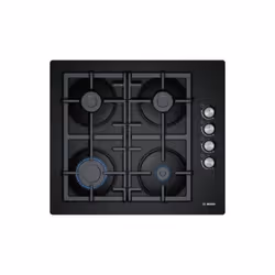 Plaque de Cuisson BOSCH - Type de Plaque: à Gaz - Largeur: 60 cm - Nombre de Feux: 4 Feux - Puissance maxi gaz: 7400W - Avant ...