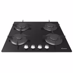 Plaque de cuisson CANDY - Plaque à 4 feux - Largeur: 60cm - Allumage intégré - Support en fonte - Système de sécurité - Matiè ...