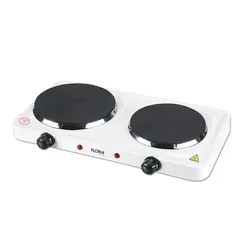 Plaque De Cuisson Électrique Floria ZLN 2843 2 Feux Blanc
