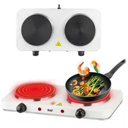 Plaque De Cuisson Électrique Raf R.8020A 2000W Blanc