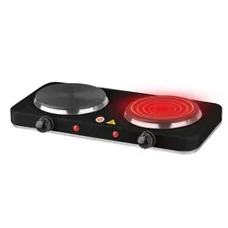 Plaque De Cuisson Électrique Raf R.8020AB 2000W Noir