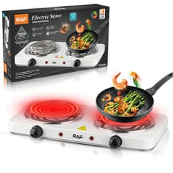 Plaque De Cuisson Électrique Raf R.8020B 2000W Blanc