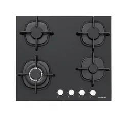 Plaque de Cuisson Encastrable 4 Feux 60cm Noir SILVERLINE CS5407B01