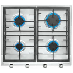 Plaque de cuisson encastrable à gaz Teka EX 60.1 4G / 4 Feux / 60 cm / INOX