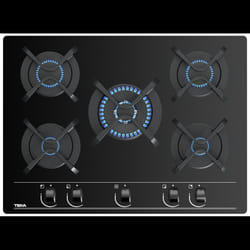 Plaque de cuisson encastrable à gaz Teka GBC 75030 KIB / 5 Feux / 60 cm / Verre Noir