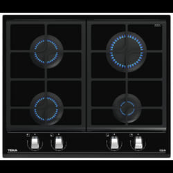 Plaque de cuisson encastrable à gaz Teka GZC 64300 / 4 Feux / 60 cm / Verre Noir
