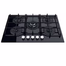 Plaque de Cuisson Encastrable ARISTON AGS-72F-BK 5 Feux 75cm - Noir