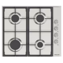 Plaque De Cuisson Encastrable Brandt BPE6411TX - Nombre de feux : 4 Feux - Largeur : 60 cm - Puissance gaz max : 3150 W, 2300 ...