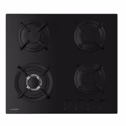 Plaque de Cuisson Encastrable Cappo Joker JP-605N - Nombre de feux : 4 Feux - Largeur : 60cm - 4 brûleurs à gaz - Brûleur 1:  ...