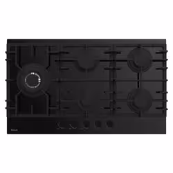 Focus F 419B - Plaque gaz 5 feux, 90 cm, sans thermocouple, vitro noir