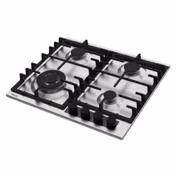 Focus F 8002XS - Plaque gaz 4 feux, 60 cm, avec thermocouple, Inox - Vue supplémentaire 2