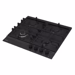 Focus F 8004BS - Plaque gaz 4 feux, 60 cm, avec thermocouple, noir - Vue supplémentaire 2