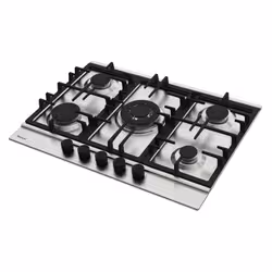 Focus F 8011XS - Plaque gaz 5 feux, 70 cm, avec thermocouple, Inox - Vue supplémentaire 2