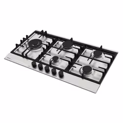Focus F 8017XS - Plaque gaz 5 feux, 90 cm, avec thermocouple, Inox - Vue supplémentaire 2