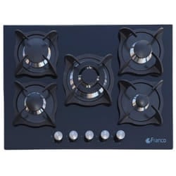 Plaque De Cuisson Encastrable FRANCO 374BF 5Feux 70 cm - Noir