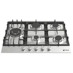 Plaque de Cuisson Encastrable FRANCO 451-IF 5 Feux 70 cm - Inox