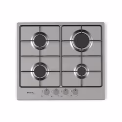 Plaque de cuisson encastrable Nardi VG42AVX - Couleur Inox - 4x Foyers - Grilles émaillées - Allumage et vanne électroniques  ...