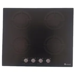 Plaque de Cuisson Encastrable Naturel ALFA A6400 CS 4 Feux 60Cm Noir