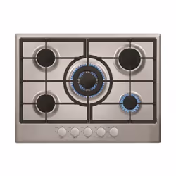 Plaque de cuisson encastrable Simfer - 5 Feux - Largeur 70cm  - Gril supérieur fonte - Type de gaz GPL 28-30 MBAR - Allumage  ...
