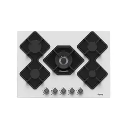 Plaque de cuisson Ferre encastrable 70cm 5 feux (CUIS-KA013W) - Blanc