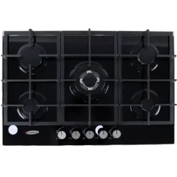 Plaque de cuisson Florence 5 Feux à Gaz en verre avec Fonte – FH-7610GB