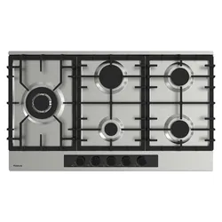 Focus F 414X - Plaque gaz 5 feux, 90 cm, sans thermocouple, Inox