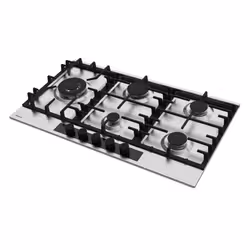 Focus F 414X - Plaque gaz 5 feux, 90 cm, sans thermocouple, Inox - Vue supplémentaire 2