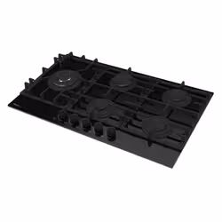 Focus F 8009BS - Plaque gaz 5 feux, 90 cm, avec thermocouple, vitro noir - Vue supplémentaire 2